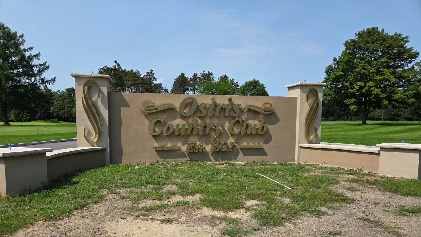 Osiris Country Club monument sign by Marv'les Signs
