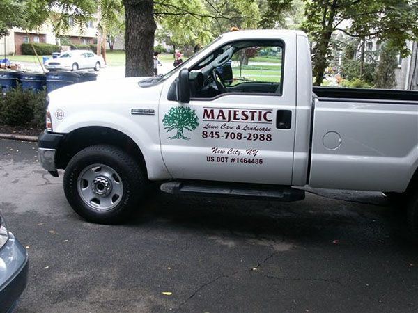 Pickup truck lettering by Marv'les Signs
